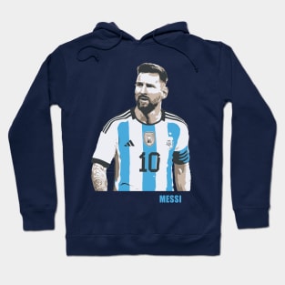 Messi Tribute - Lionel Soccer Player Goat Messi - Ronaldo Soccer Mbappe Messi Argentina Maradona Michael Jordan Inter Miami Ronaldinho Argentina Cristiano Ronaldo - 10 - Barcelona vs real Madrid - World Cup - Mundial de Futbol Hoodie